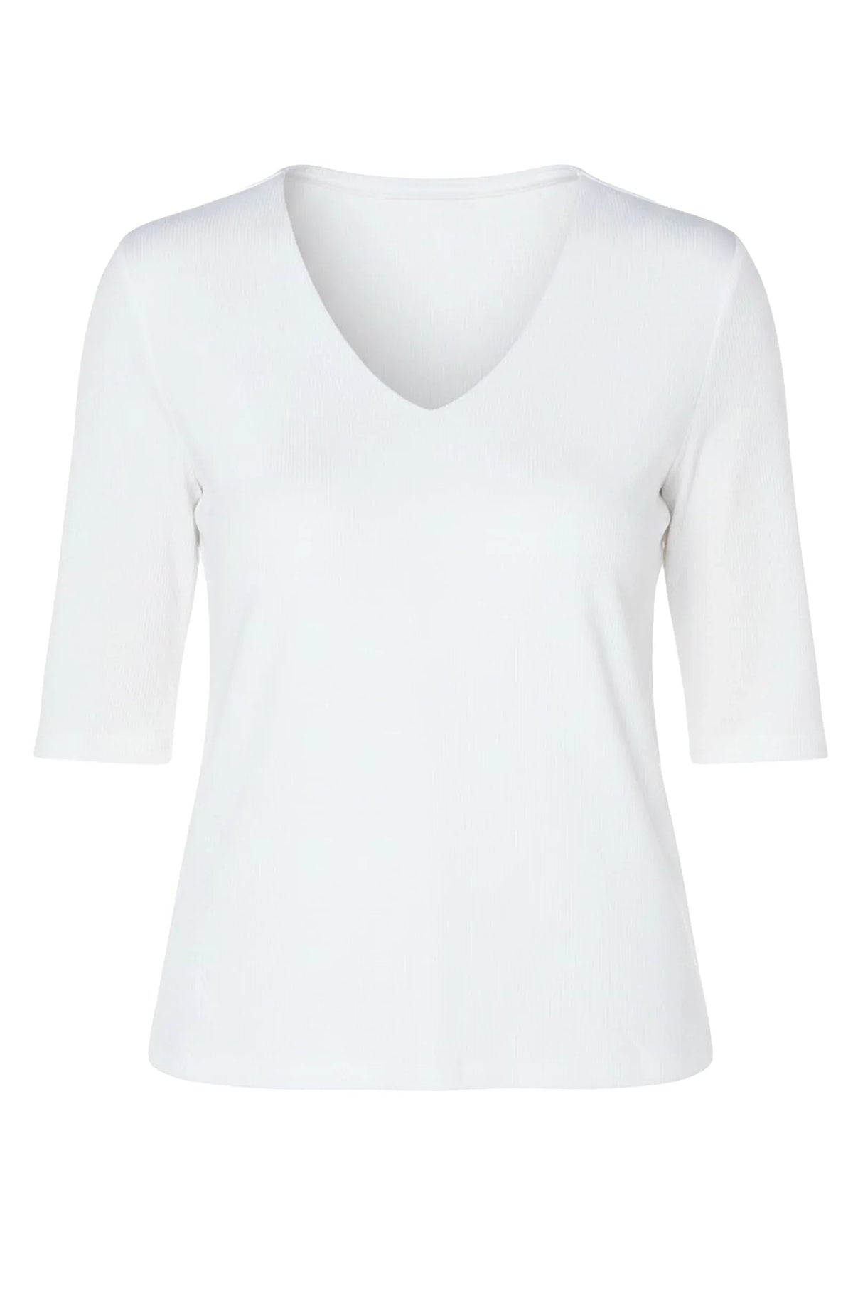 Double Layer V-neck Rib Knit Top