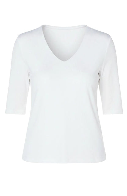 Double Layer V-neck Rib Knit Top