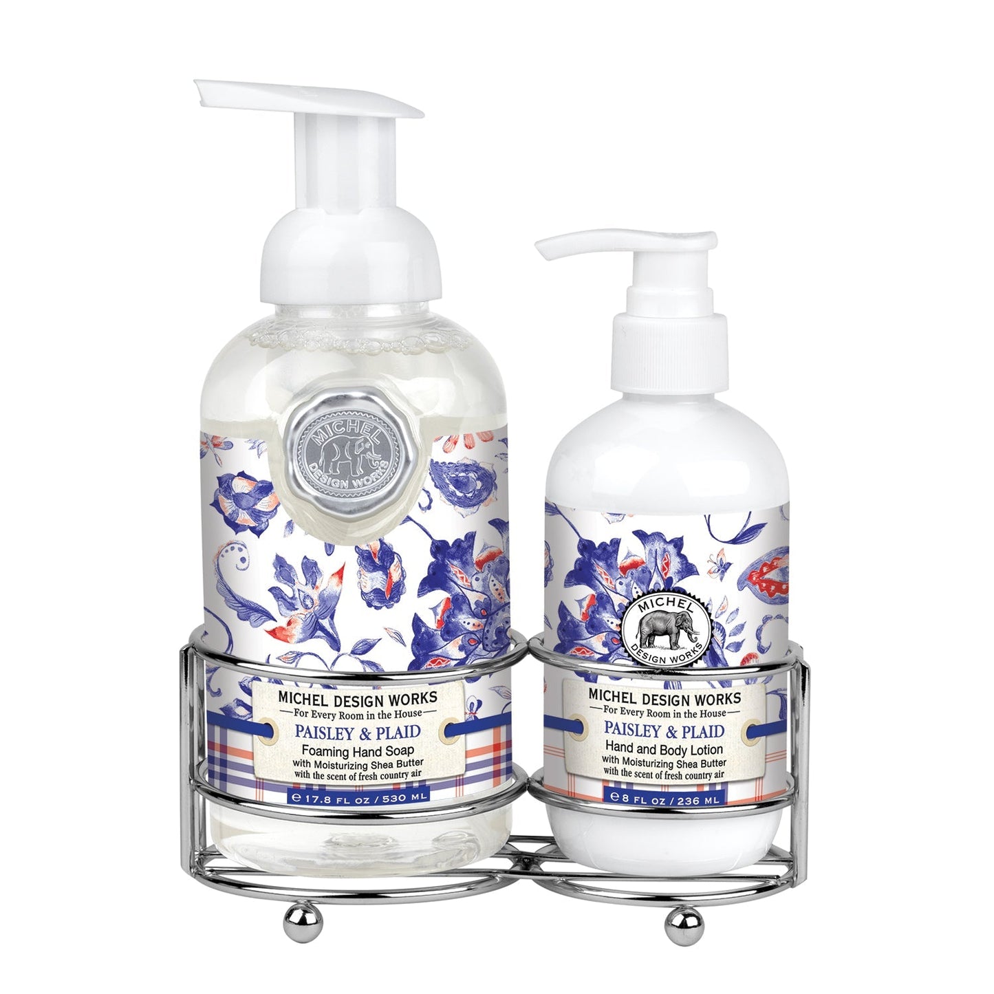 Paisley & Plaid Handcare Caddy