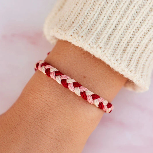 Blood Saves Lives Braided Bracelet